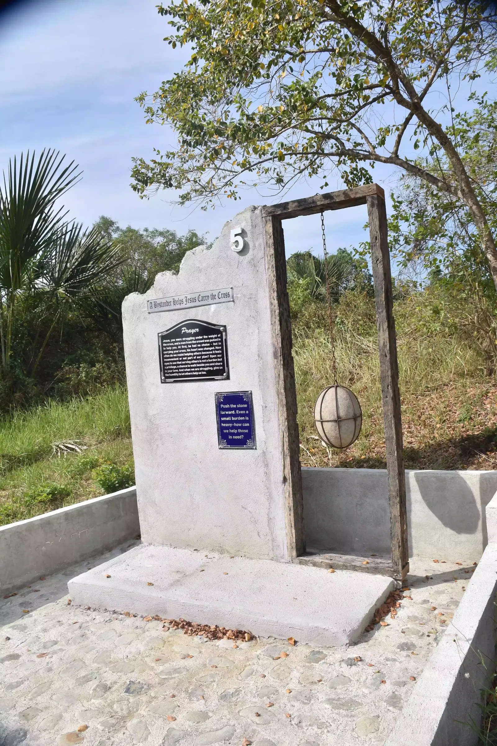 Station 5: Simon of Cyrene Helps Carry the Cross - Stations of the Cross at Mt. Grona